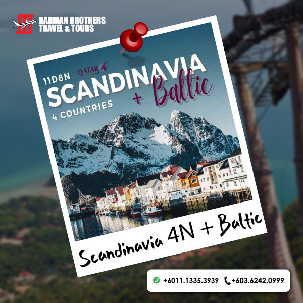 2024 Percutian ke Scandinavia 4 Negara + Baltic