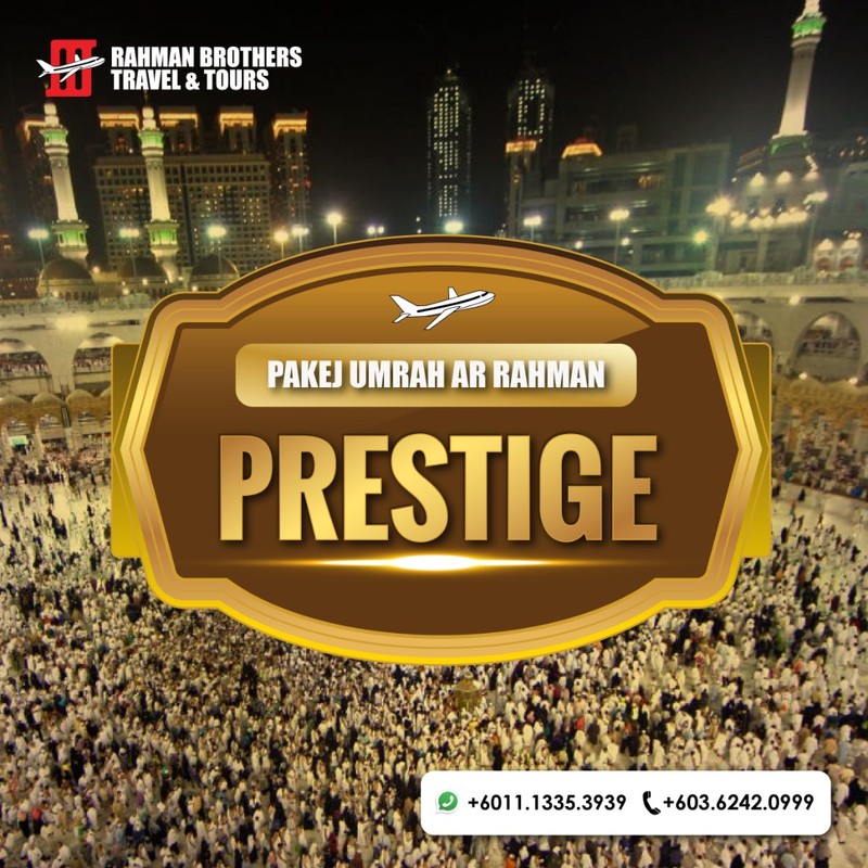 Itinerary Pakej Umrah Ar Rahman Prestige
